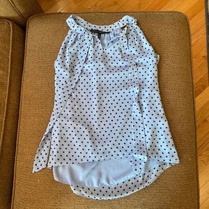 White House black market top 00P baby blue